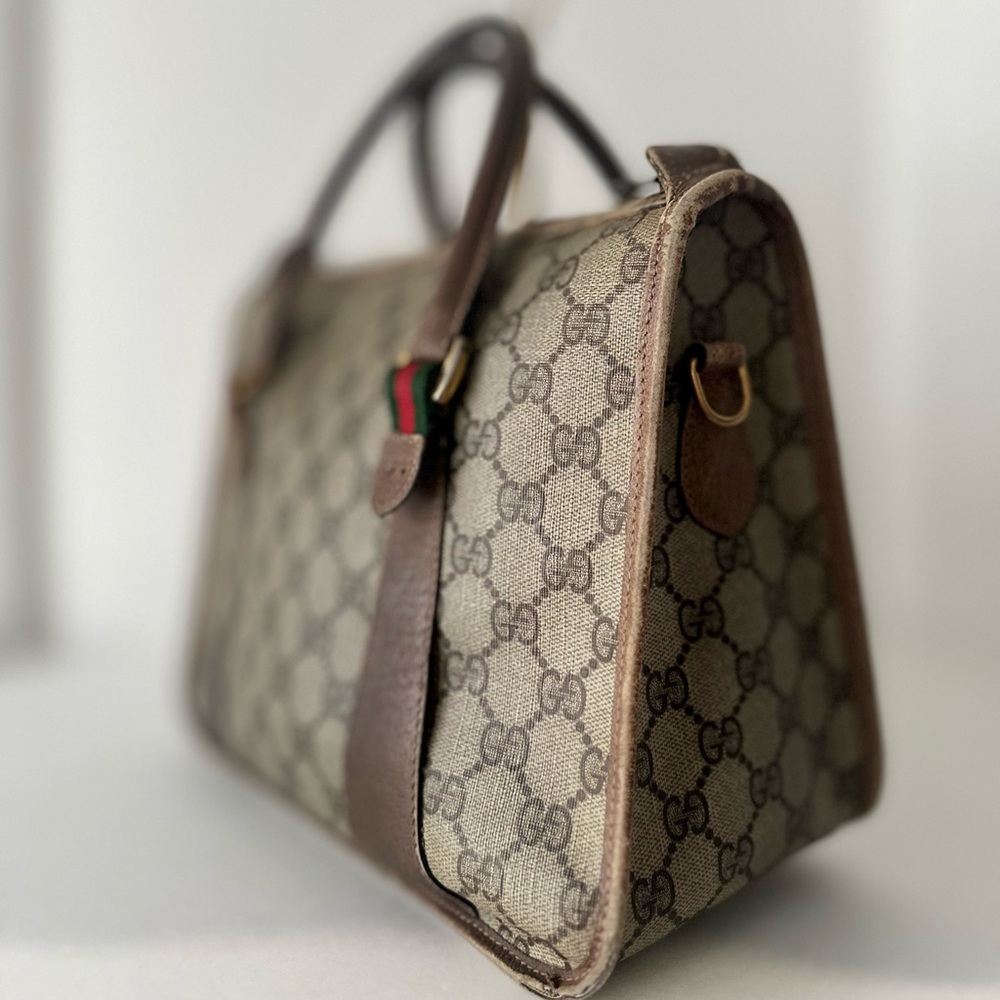 OFFERS!! Vintage Gucci Project Bag ! Gucci Top Handle Mini Boston Bag Beater - Picture 14 of 16
